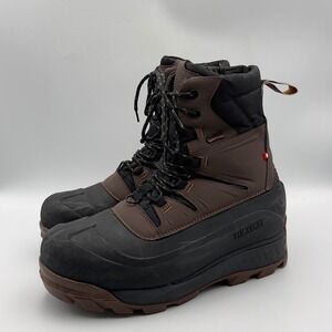 Nexgrip Ice Badland‎ Mens 8 Winter Boots Brown Black 400g Insulated Waterproof